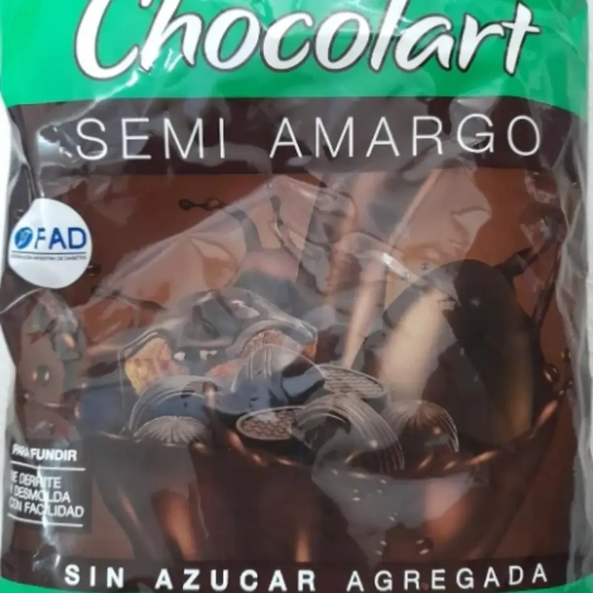 Almendra cobertura semiamarga x 500 g CHOCOLART
